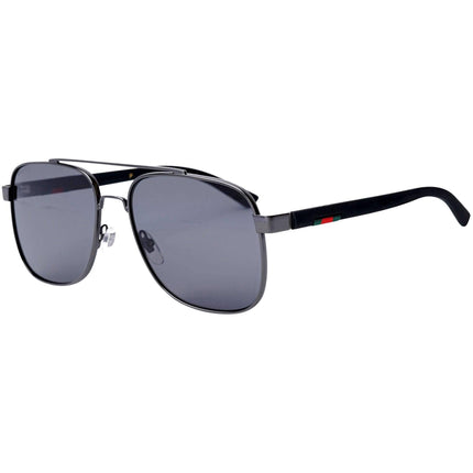 Gucci Men's Sunglasses - Polarized Lens Dark Ruthenium and Black Frame | GG0422S 002 ,