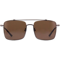 Gucci Men's Sunglasses - Ruthenium Metal Frame Brown Nylon Lens | GG0610SK-30008191002 ,