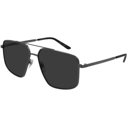 Gucci Men's Sunglasses - Ruthenium Metal Full Rim Pilot Frame Grey Lens | GG0941S 001 ,