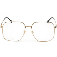 Gucci Unisex Eyeglasses - Adjustable Nose Pads Gold/Black Metal Frame | GG0952O 002 ,