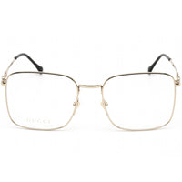 Gucci Unisex Eyeglasses - Full Rim Gold and Black Square Metal Frame | GG0951O 002 ,