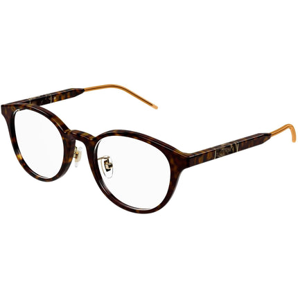 Gucci Unisex Eyeglasses - Havana Acetate Oval Shape Frame Demo Lens | GG1229OJ 002 ,