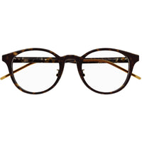 Gucci Unisex Eyeglasses - Havana Acetate Oval Shape Frame Demo Lens | GG1229OJ 002 ,