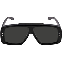 Gucci Unisex Sunglasses - Nylon Lens Black Acetate Wrap Shaped Frame | GG1369S 001 ,