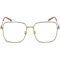 Gucci Women's Eyeglasses - Adjustable Nose Pads Gold/Red Metal Frame | GG0445O 001 ,