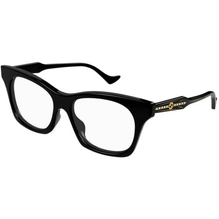 Gucci Women's Eyeglasses - Black Recycled Acetate Frame Demo Lens | GG1299O 001 ,