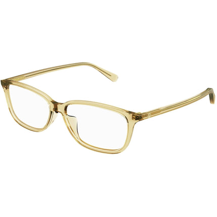 Gucci Women's Eyeglasses - Brown Acetate Rectangular Frame Demo Lens | GG0757OA 004 ,
