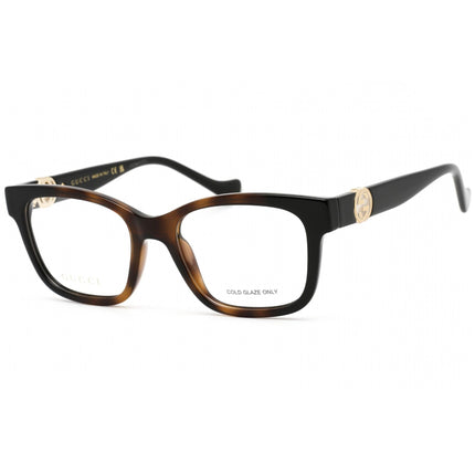 Gucci Women's Eyeglasses - Clear Demo Lens Rectangular Plastic Frame | GG1025O 005 ,