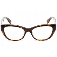 Gucci Women's Eyeglasses - Clear Lens Havana Cat Eye Shape Plastic Frame | GG0813O 002 ,
