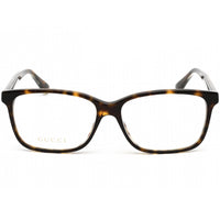 Gucci Women's Eyeglasses - Clear Lens Havana Crystal Rectangular Frame | GG0530O 005 ,