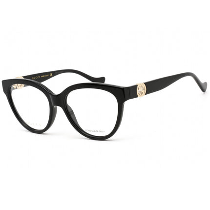 Gucci Women's Eyeglasses - Fixed Nose Pads Black Cat Eye Plastic Frame | GG1024O 008 ,