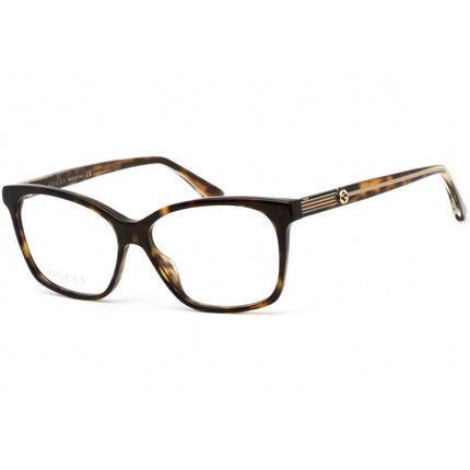 Gucci Women's Eyeglasses - Fixed Nose Pads Havana Rectangular Frame | GG0532O 002 ,