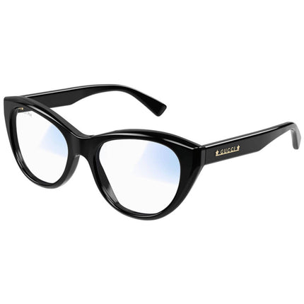 Gucci Women's Eyeglasses - Full Rim Black Acetate Cat Eye Shape Frame | GG1172S 001 ,