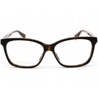 Gucci Women's Eyeglasses - Full Rim Havana Rectangular Plastic Frame | GG0532ON 002 ,