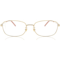 Gucci Women's Eyeglasses - Gold Rectangular Full-Rim Metal Frame | GUCCI GG0444O 1 ,