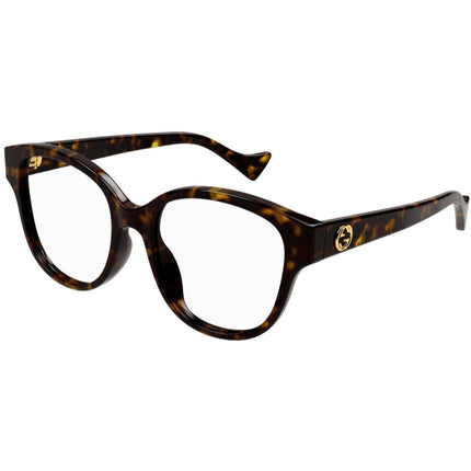 Gucci Women's Eyeglasses - Havana Acetate Cat Eye Shape Frame Demo Lens | GG1260OA 002 ,