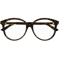 Gucci Women's Eyeglasses - Havana Acetate Round Shape Frame Demo Lens | GG1194OA 002 ,