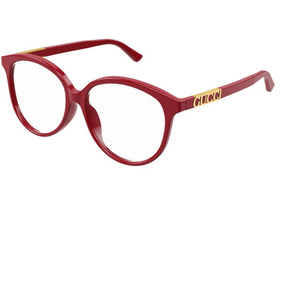 Gucci Women's Eyeglasses - Red Acetate Round Full Rim Frame Demo Lens | GG1194OA 003 ,