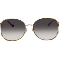Gucci Women's Sunglasses - Adjustable Nose Pads Gold and Black Frame | GG0650SK 001 ,