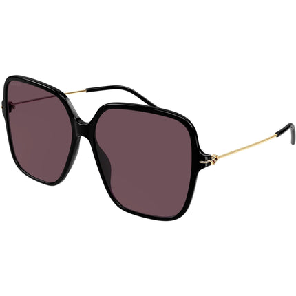 Gucci Women's Sunglasses - Black Acetate Butterfly Frame Violet Lens | GG1267SA 003 ,
