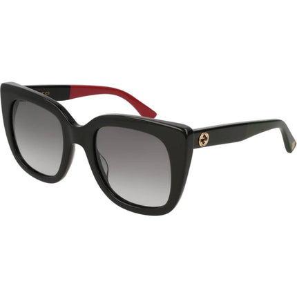 Gucci Women's Sunglasses - Black Acetate Cat Eye Shape Frame Grey Lens | GG0163SN 003 ,