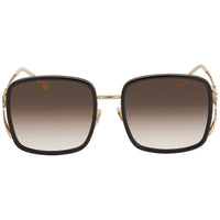 Gucci Women's Sunglasses - Black and Gold Metal and Plastic Frame | GG1016SK 004 ,