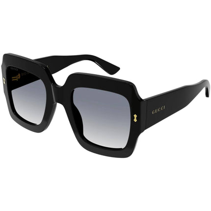 Gucci Women's Sunglasses - Black Bio Acetate Square Frame Grey Lens | GG1111S 001 ,