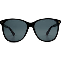 Gucci Women's Sunglasses - Black Havana Acetate Frame Grey Shaded Lens | GG0024S 003 ,