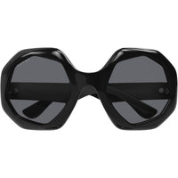 Gucci Women's Sunglasses - Black Plastic Geometric Shape Frame Grey Lens | GG1242S 001 ,