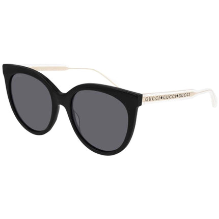 Gucci Women's Sunglasses Black/Crystal Fixed Nose Pads Cat Eye Frame | GG0565SN 001 ,