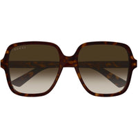 Gucci Women's Sunglasses - Brown CR39 Lens Tortoise Square Shape Frame | GG1189S 003 ,