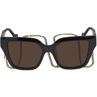 Gucci Women's Sunglasses - Brown Lens Black Square Shape Plastic Frame | GG1023S 005 ,