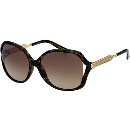 Gucci Women's Sunglasses - Brown Lens Havana and Gold Acetate Frame | GG0076S 003 ,