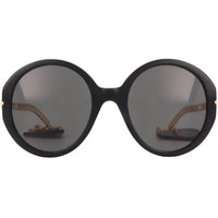 Gucci Women's Sunglasses - Dark Grey Lens Black and Gold Acetate Frame | GG0726S 005 ,