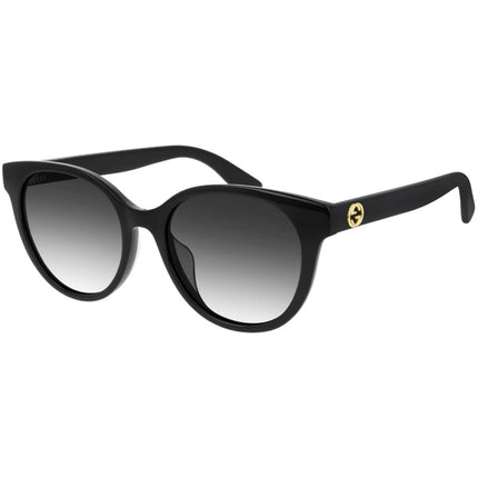 Gucci Women's Sunglasses - Full Rim Black Plastic Round Shape Frame | GG0702SKN 001 ,