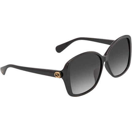 Gucci Women's Sunglasses - Full Rim Black Plastic Square Shape Frame | GG0950SA 001 ,