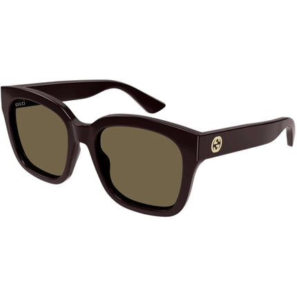 Gucci Women's Sunglasses - Full Rim Burgundy Plastic Square Shape Frame | GG1338S 005 ,