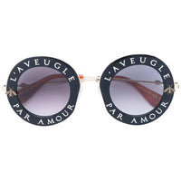 Gucci Women's Sunglasses - Full Rim Frame Gradient Grey Nylon Lens | GG0113S 001 ,