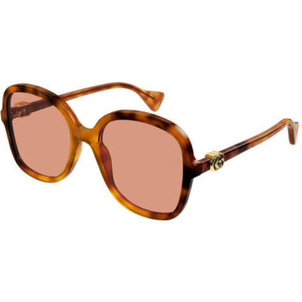 Gucci Women's Sunglasses - Full Rim Havana Acetate Square Shape Frame | GG1178S 004 ,