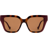 Gucci Women's Sunglasses - Full Rim Havana Plastic Square Frame | GUCCI GG1023S 009 ,