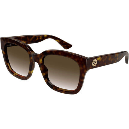 Gucci Women's Sunglasses - Full Rim Havana Plastic Square Shape Frame | GG1338SK 002 ,