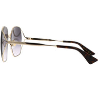 Gucci Women's Sunglasses - Gold Metal Geometric Shape Frame Grey Lens | GG0818SA 001 ,