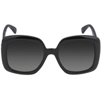 Gucci Women's Sunglasses - Gradient Grey Nylon Lens Black Square Frame | GG0713S 001 ,