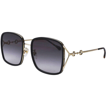 Gucci Women's Sunglasses - Gradient Grey Plastic Lens Square Frame | GG1016SK 001 ,