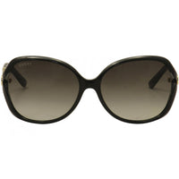 Gucci Women's Sunglasses - Gradient Lens Gold and Black Acetate Frame | GG0076S 002 ,