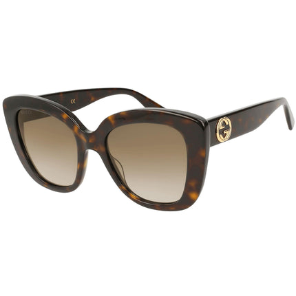 Gucci Women's Sunglasses - Gradient Lens Tortoiseshell Plastic Frame | GG0327S 002 ,