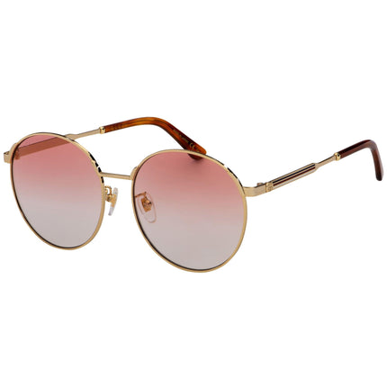 Gucci Women's Sunglasses - Gradient Red Lens Gold and Havana Frame | GG0206SK 004 ,