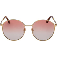 Gucci Women's Sunglasses - Gradient Red Lens Gold and Havana Frame | GG0206SK 004 ,