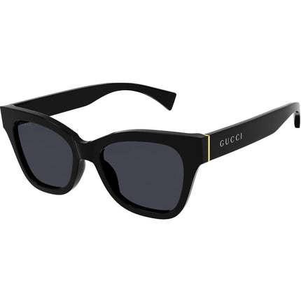 Gucci Women's Sunglasses - Grey Lens Black Acetate Cat Eye Shape Frame | GG1133S 001 ,