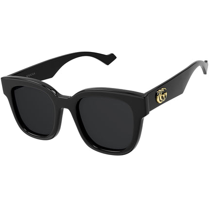 Gucci Women's Sunglasses - Grey Lens Full Rim Black Square Shape Frame | GG0998S 001 ,